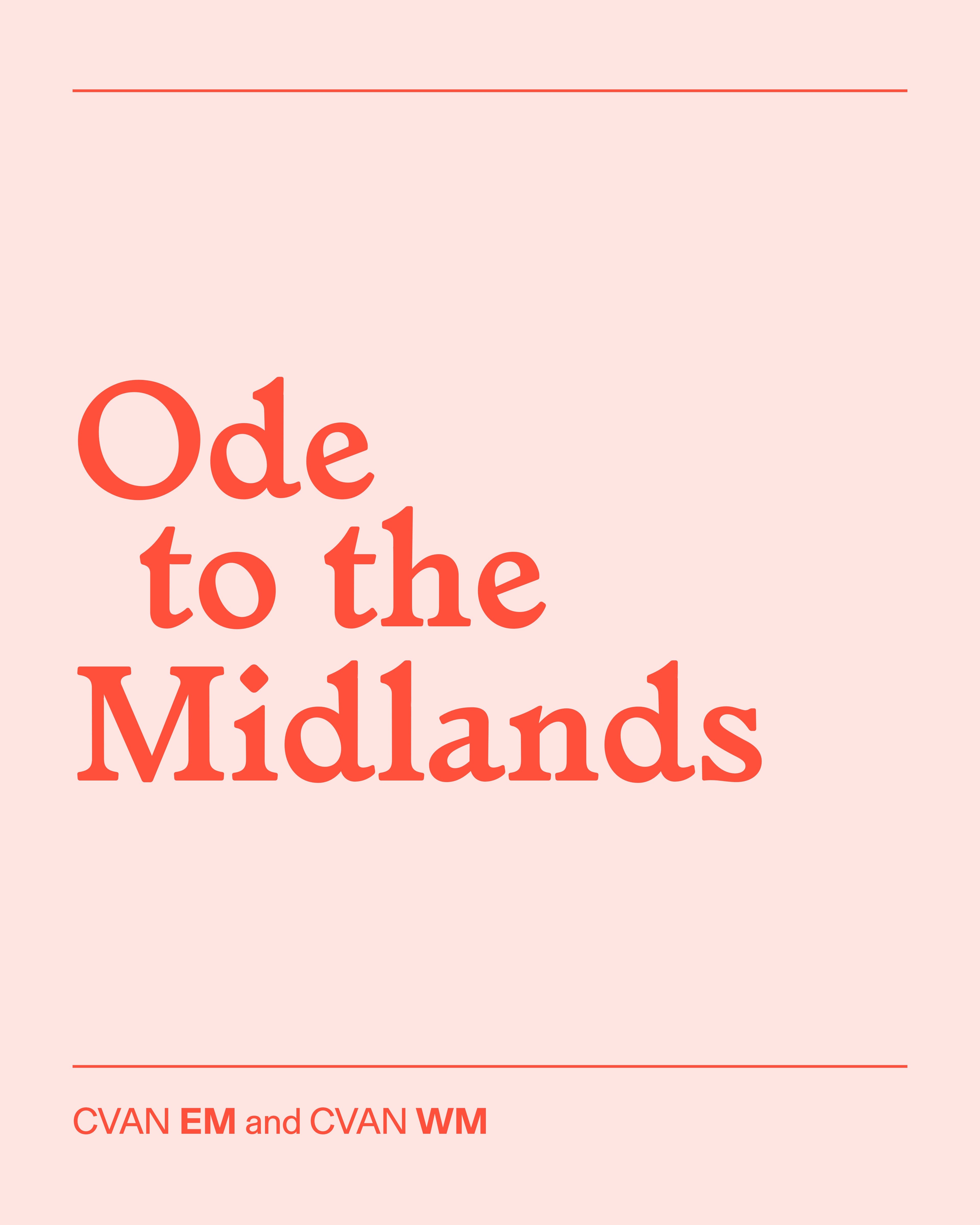 Ode to the Midlands | Call for Organisations