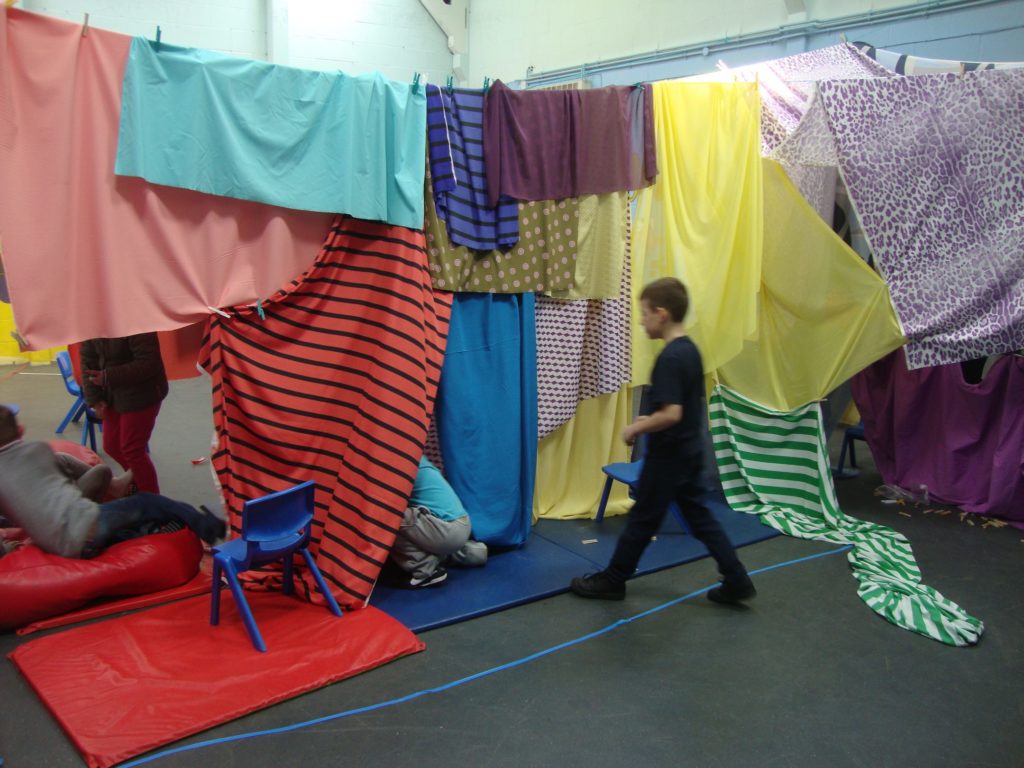 Workshop for The Building Exploratory at Mint Street Adventure Playground, 2013, London
