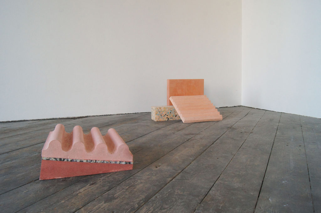 Rooftops and Rafters, 2019, Concrete, Pigment, Foam