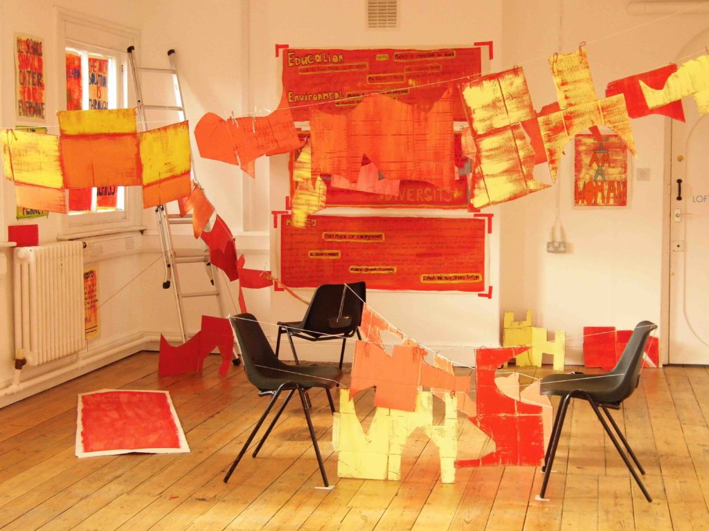 You Can't Shake Hands with a Clenched Fist Installation View