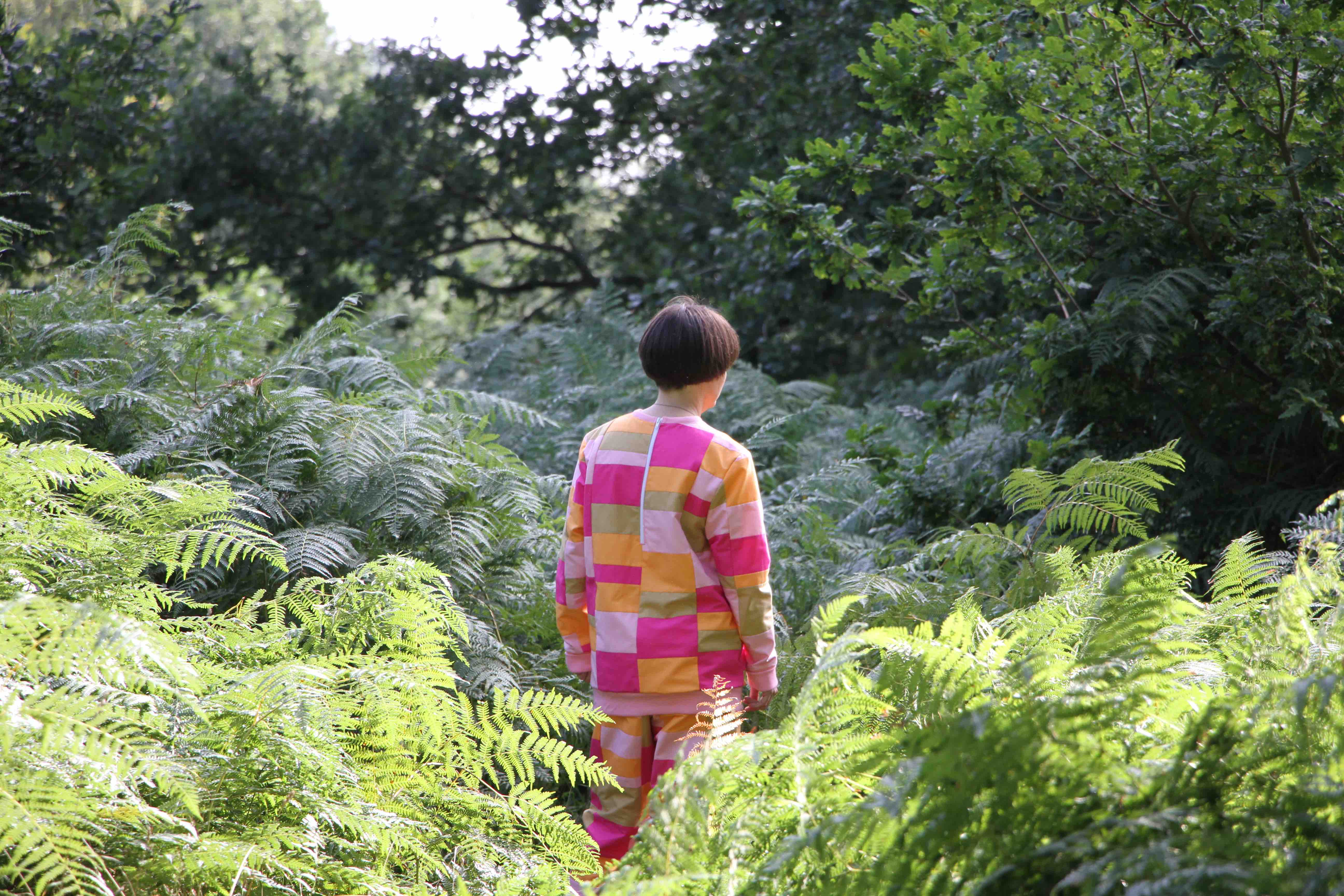 Laura McCafferty, Patchwork Pink and Orange Track-suit, 2017