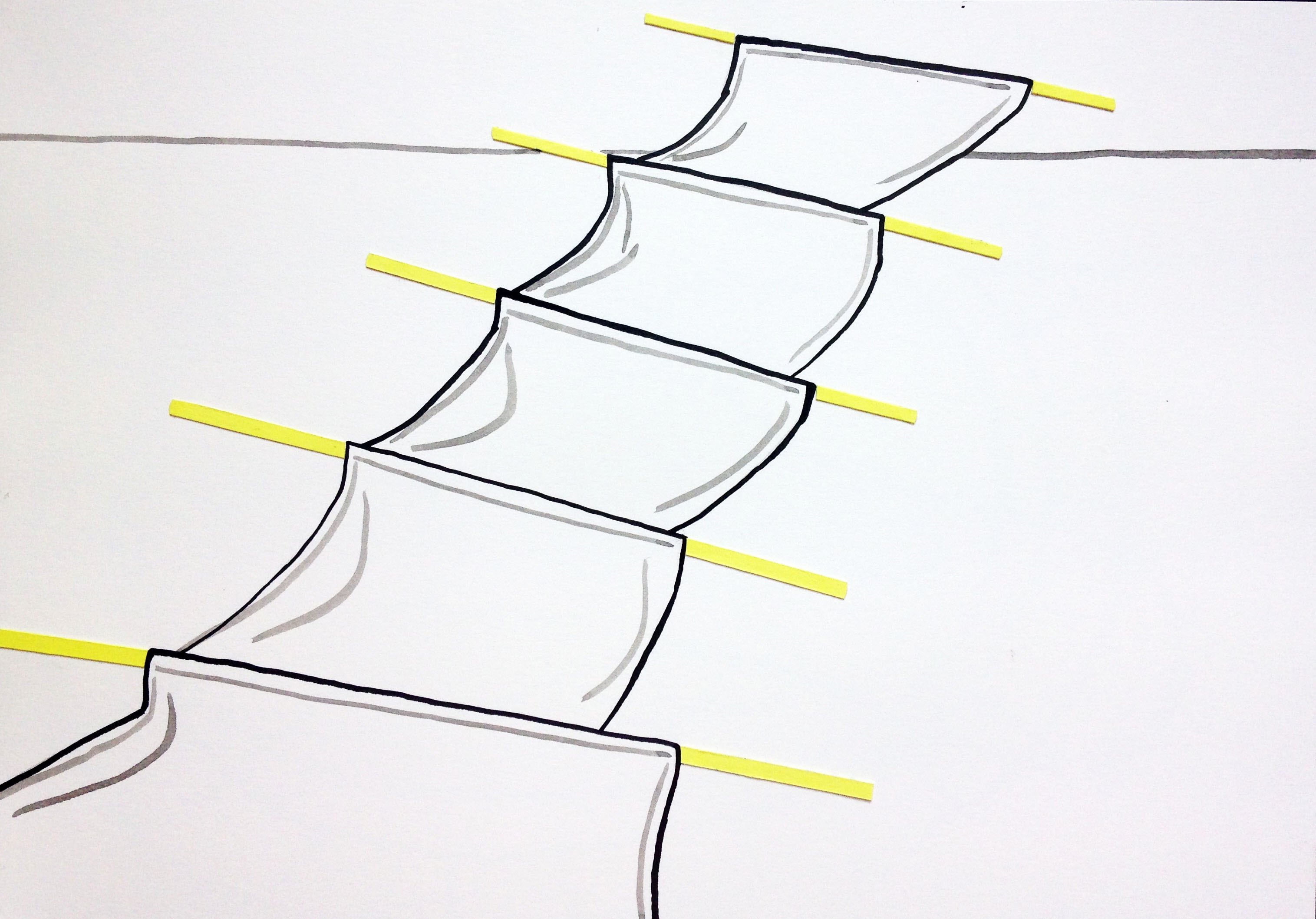 Laura McCafferty, Drawing 3 from Lean series, 2017