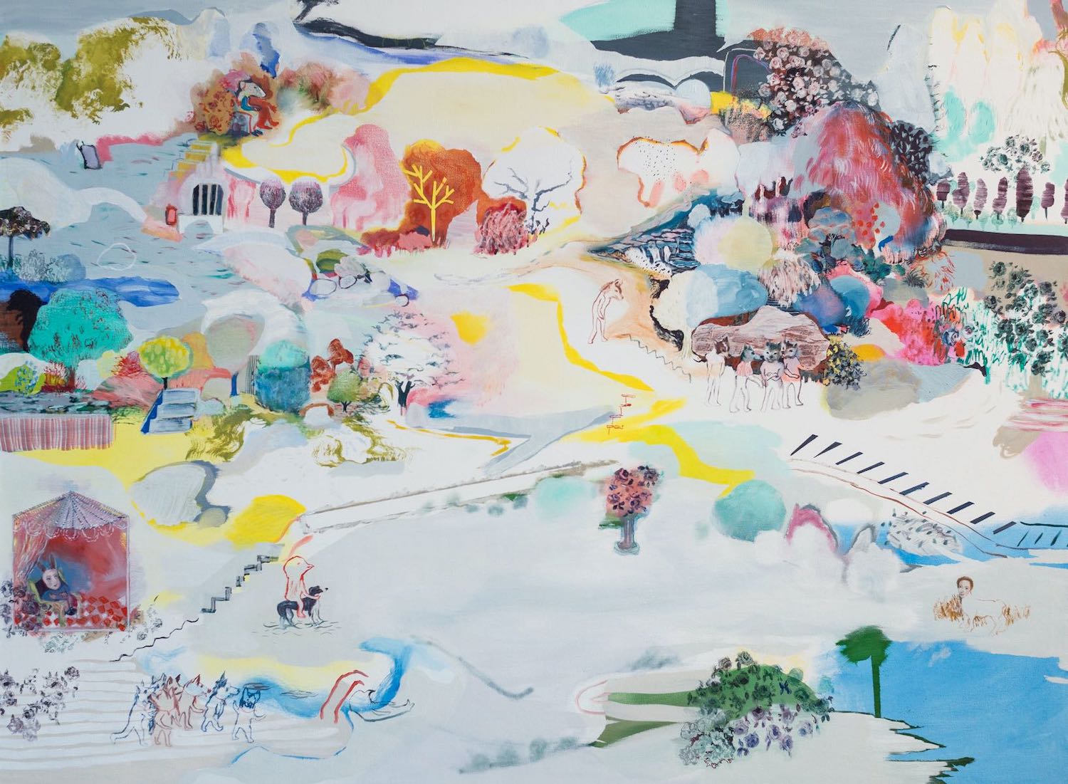 Perfume and Savages, oil on canvas