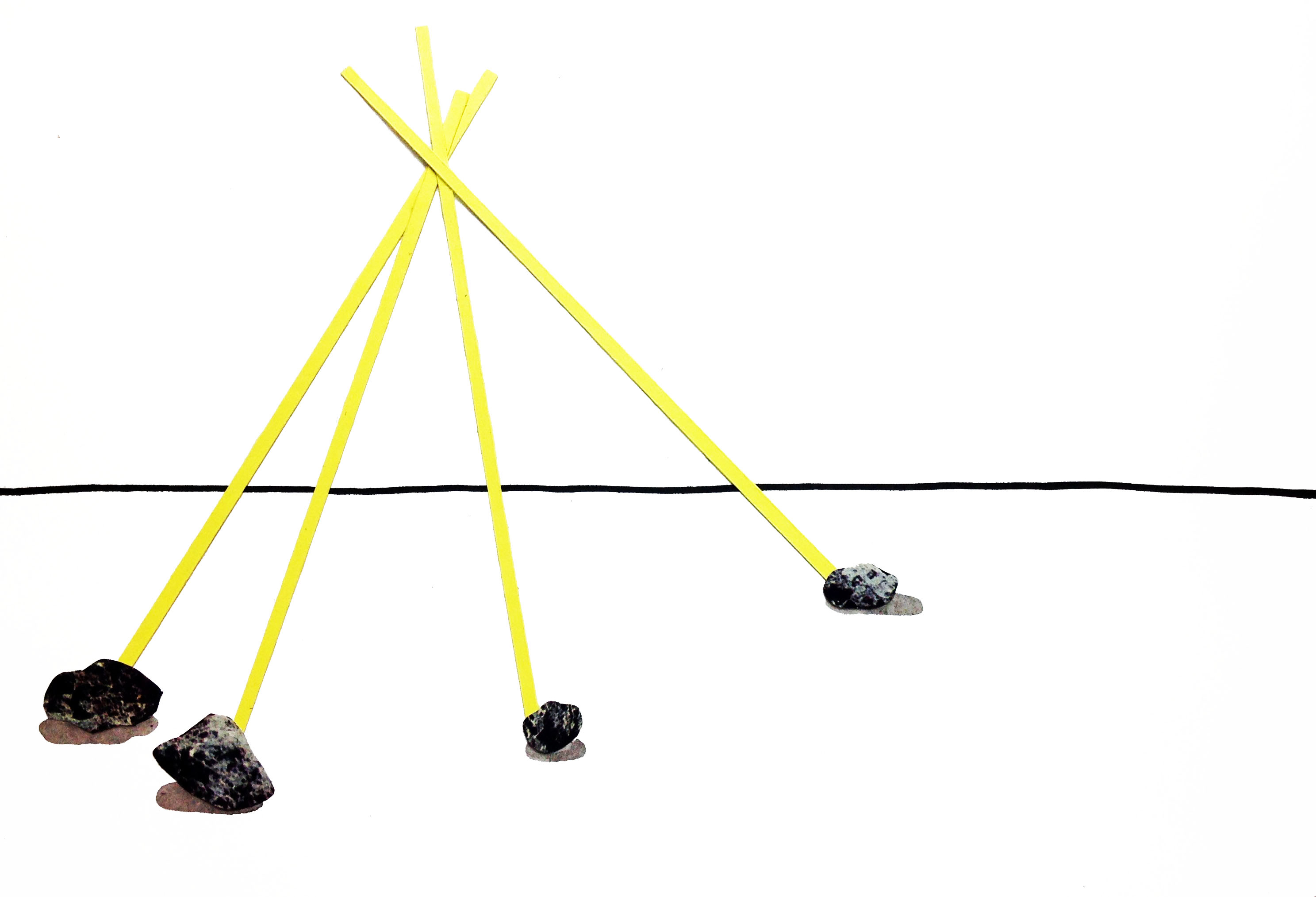 Laura McCafferty, Drawing 1 from Lean series, 2017