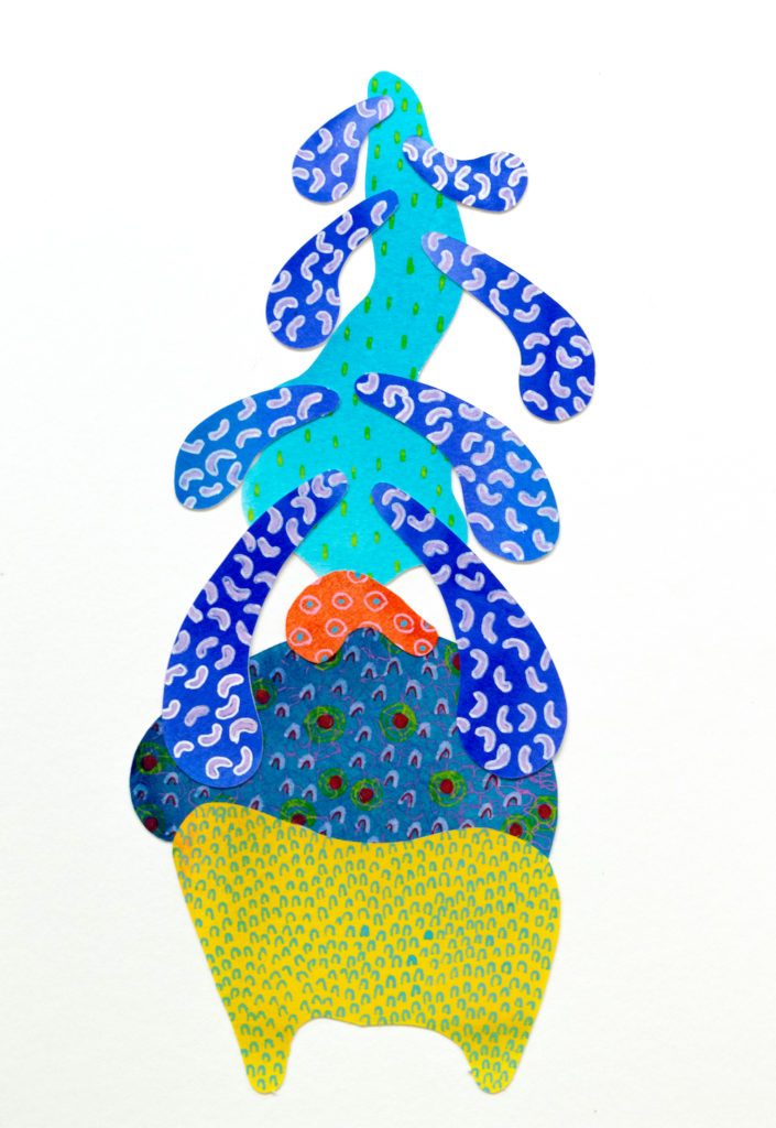 Watercolour from display at Milton Keynes University Hospital