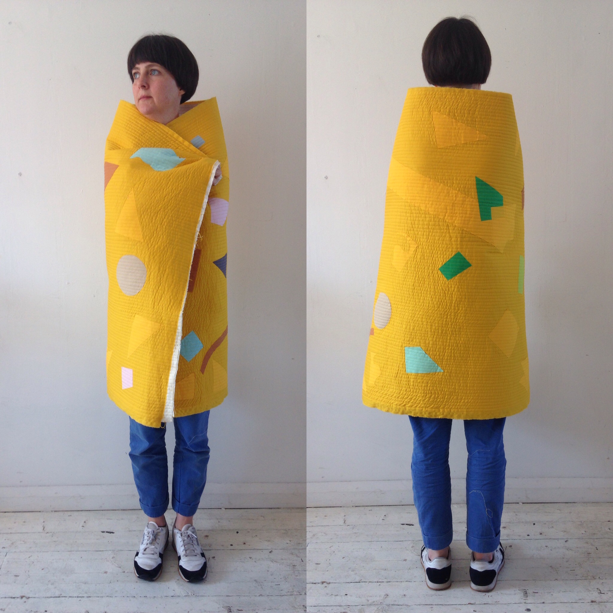 Laura McCafferty, Testing textile panels, 2017