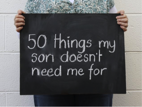 Tracey Kershaw, 50 things my son doesn't need me for