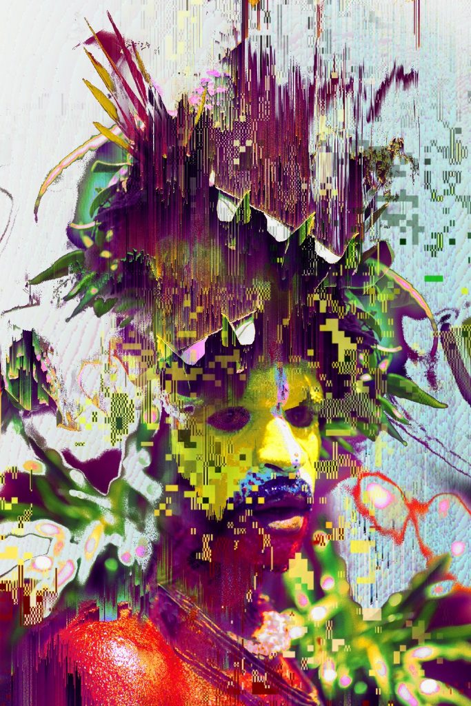Matthieu Leger, Digital Ghost_II, Digital Glitch Collage, 2017