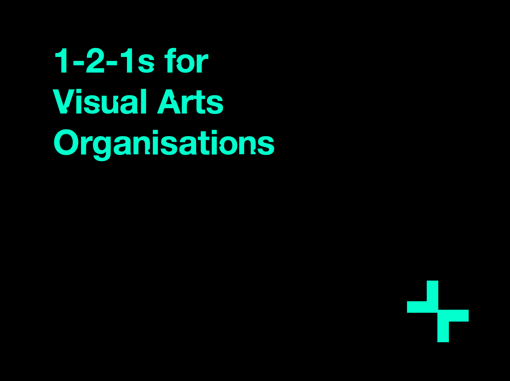 1-2-1s for Visual Arts Organisations